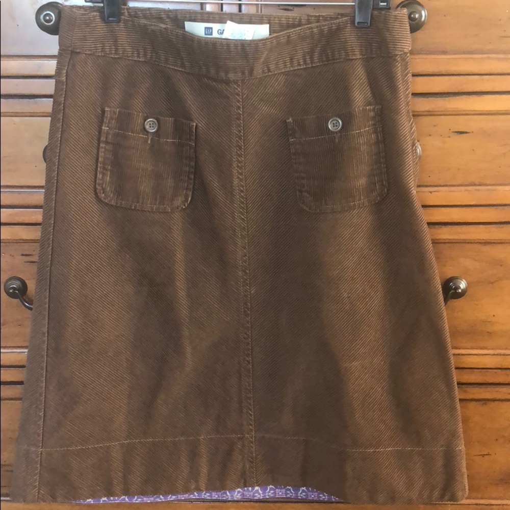 70’s inspired a-line corduroy skirt by GAP